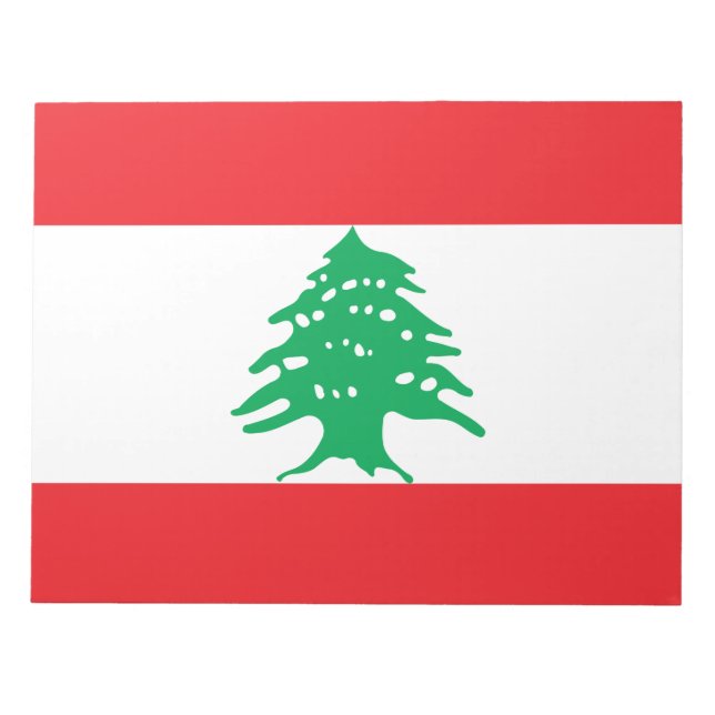 Lebanese Flag (Lebanon Flag) Notepad (Front)