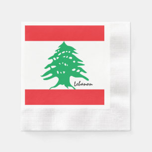 Lebanese flag & Middle East - Lebanon /sports fans Napkin