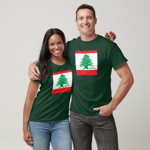 Lebanese Flag Tshirt, Lebanon patriots /sports T-Shirt