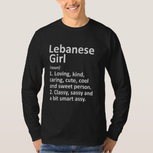 LEBANESE GIRL LEBANON Gift Funny Country Home Root T-Shirt