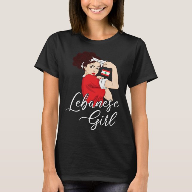 lebanese girl lebanon T-Shirt (Front)