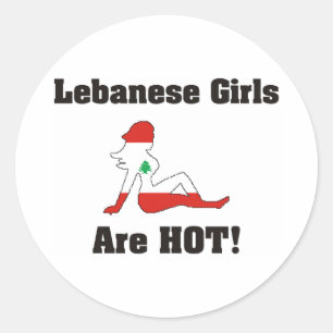Lebanese Girls Are Hot Classic Round Sticker