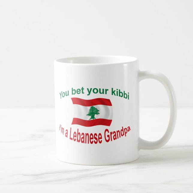 Lebanese Grandpa - Bet Your Kibbi Coffee Mug (Right)