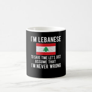 Lebanese Heritage Lebanon Roots Lebanese Flag Coffee Mug