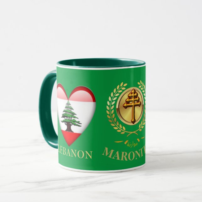 Lebanese Maronite Church Gift Mug (Front Left)