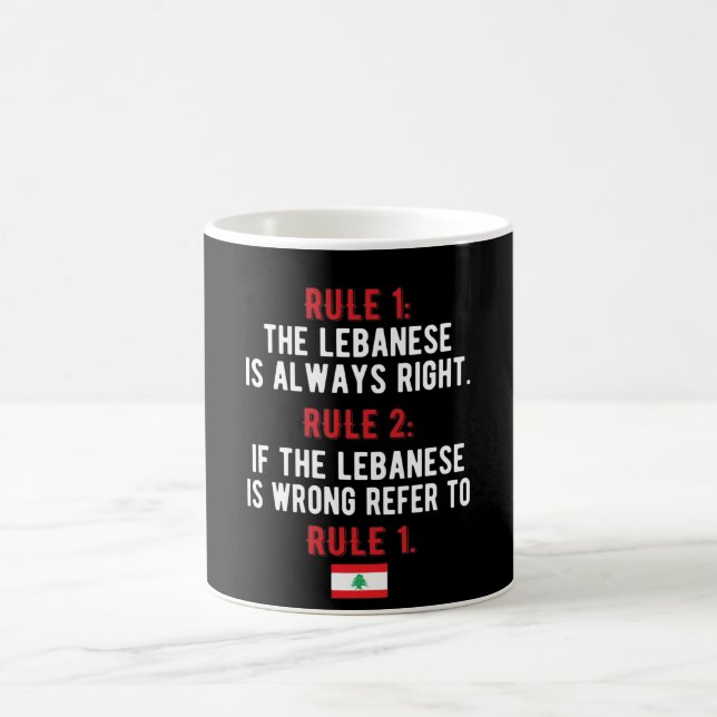 Lebanese Roots Lebanon Flag Lebanese Heritage Coffee Mug (Center)