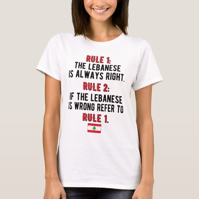 Lebanese Roots Lebanon Flag Lebanese Heritage T-Shirt (Front)