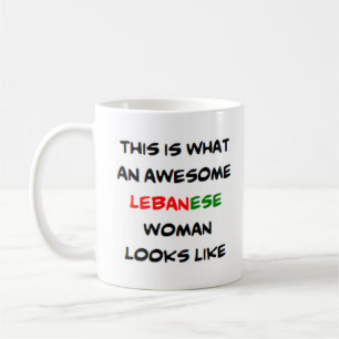 lebanese woman, awesome coffee mug