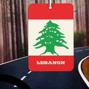 Lebanon Car Air Freshener, Lebanese Flag Freshener
