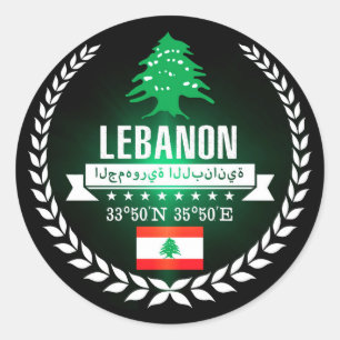 Lebanon Classic Round Sticker
