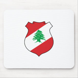 Lebanon country coat arms symbol emblem flag mouse mat
