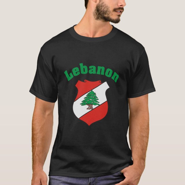 Lebanon Crest / Lebanese Flag Shirt (Front)