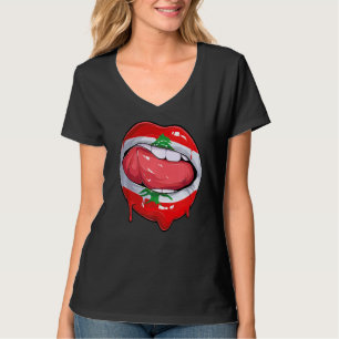 Lebanon Fan Flag Mouth Soccer Lebanese T-Shirt