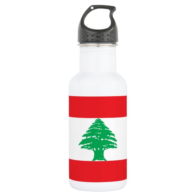 Lebanon Flag 532 Ml Water Bottle (Front)