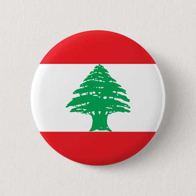 Lebanon Flag 6 Cm Round Badge (Front)
