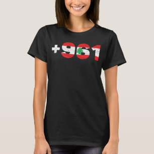 Lebanon Flag +961 Lobnan  Lebanese Lebnan love Leb T-Shirt