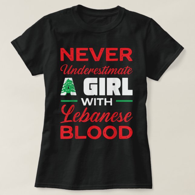 Lebanon Flag Beirut Lobnan Lover Lebanese Girl Wom T-Shirt (Design Front)