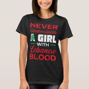 Lebanon Flag Beirut Lobnan Lover Lebanese Girl Wom T-Shirt