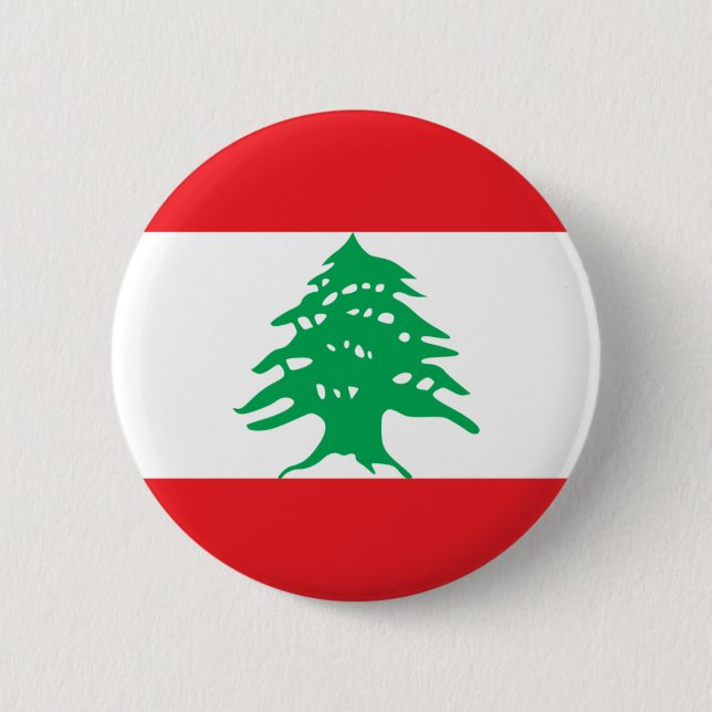 Lebanon Flag Button (Front)