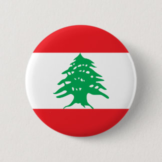 Lebanon Flag Button