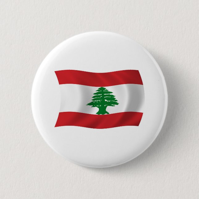 Lebanon Flag Button (Front)