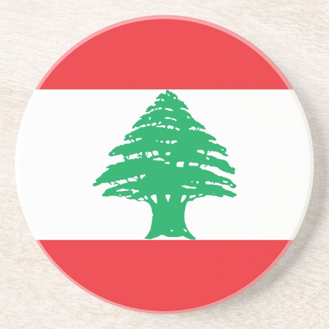 Lebanon Flag Coaster (Front)