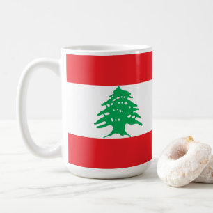 Lebanon flag coffee mug