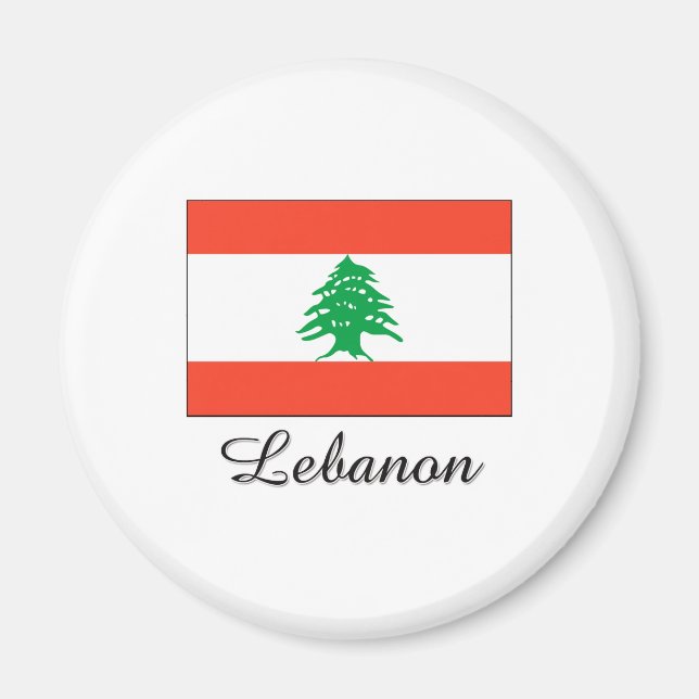 Lebanon Flag Design Magnet (Front)