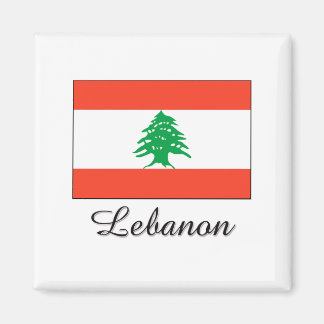 Lebanon Flag Design Magnet