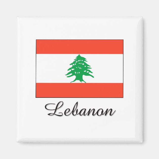 Lebanon Flag Design Magnet (Front)