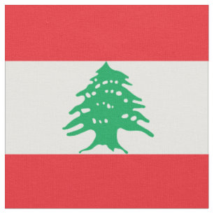Lebanon flag fabric
