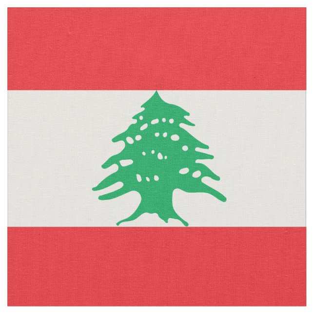 Lebanon flag fabric (Close Up)