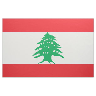 Lebanon Flag Fabric