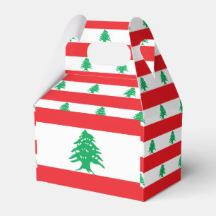 Lebanon Flag Favour Box