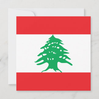 Lebanon Flag Invitation
