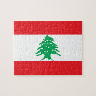 Lebanon flag jigsaw puzzle