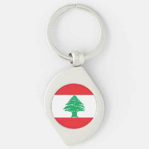 Lebanon Flag Key Ring