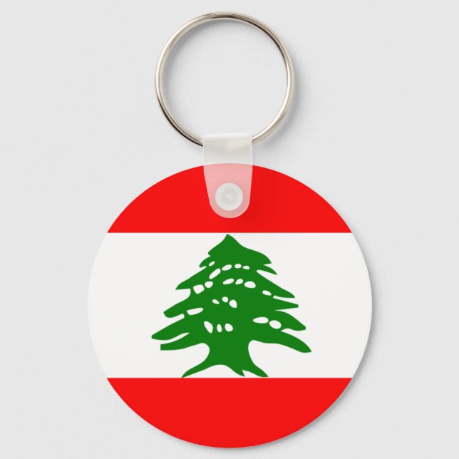 Lebanon Flag Key Ring (Front)