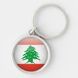 Lebanon Flag Key Ring