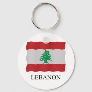 Lebanon flag key ring