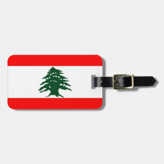 Lebanon Flag Luggage Tag