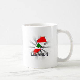 Lebanon Flag Map 2.0 Coffee Mug