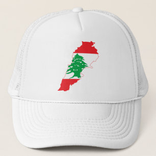 Lebanon Flag Map Trucker Hat
