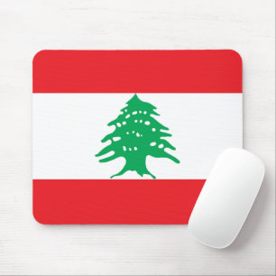 Lebanon flag mouse mat