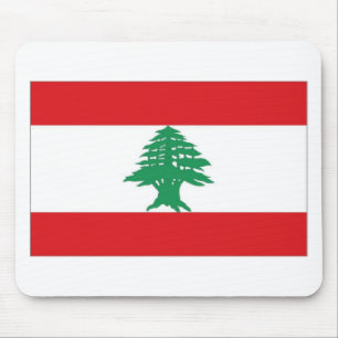 Lebanon Flag Mouse Mat