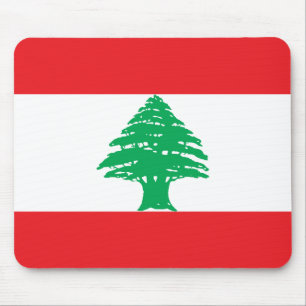 Lebanon Flag Mouse Mat