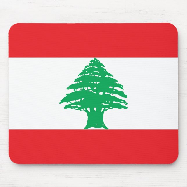 Lebanon Flag Mouse Mat (Front)
