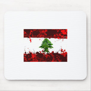 Lebanon Flag Mouse Mat