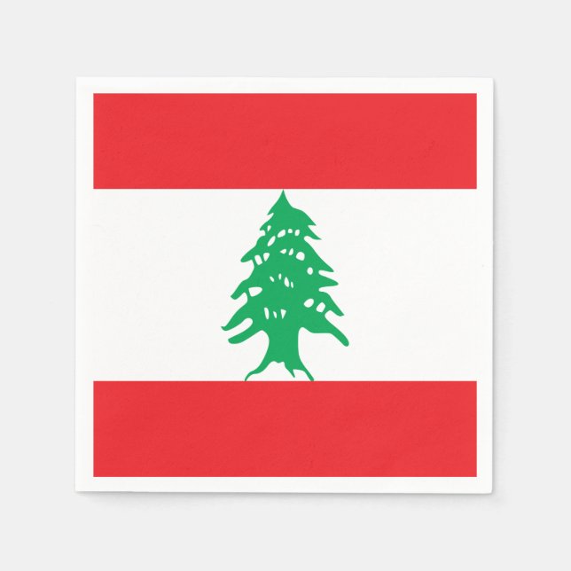 Lebanon Flag Napkin (Front)