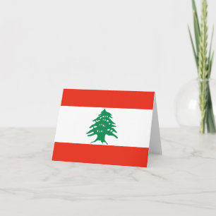 Lebanon Flag Notecard